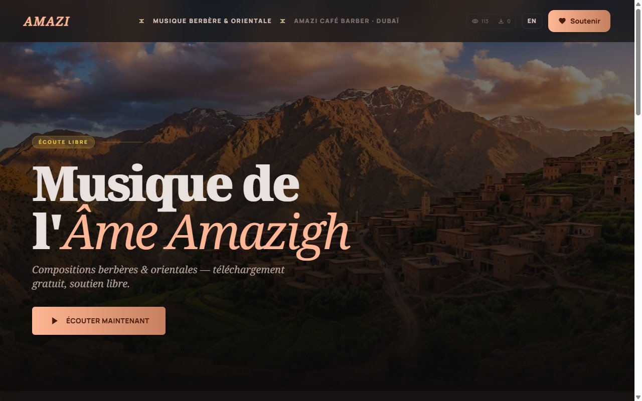Amazi Music — Plateforme musicale amazighe